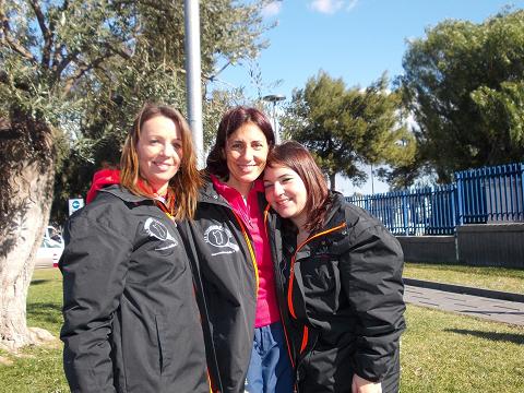 Le tre norbelline di A2 femminileda sx Di Meo Locci e Deligia