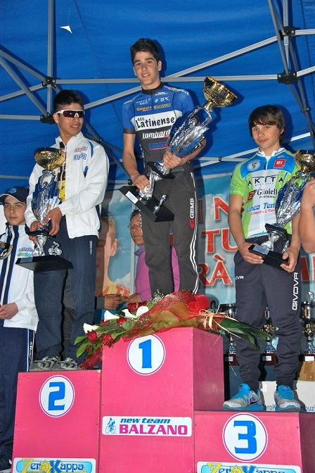 Il podio Parpinel-Di Cecco-Lavieri a Boscoreale Il podio Parpinel-Di Cecco-Lavieri a Boscoreale
