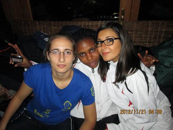 Angelina Papadaki e GaniatOgundele hanno partecipato ai mondiali individuali parigini. Con loro LunaAprile della Marcozzi