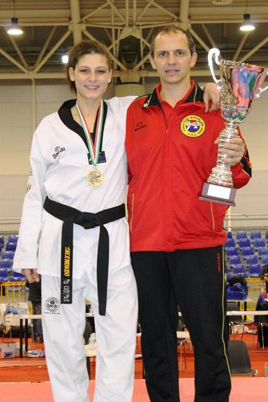 Federica Perugini con il Maestro Pietro Fugazza ai Campionati Italiani 2013 a Roma Federica Perugini con il Maestro Pietro Fugazza ai Campionati Italiani 2013 a Roma