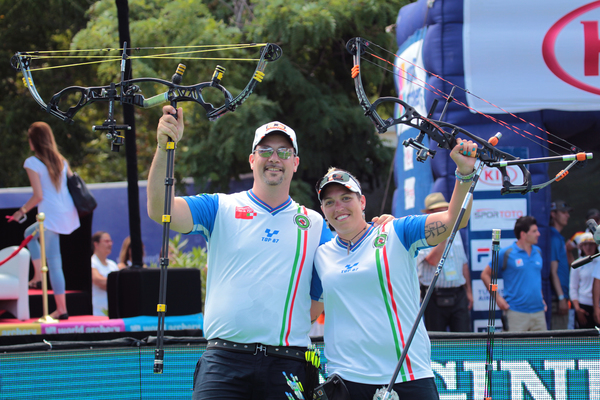 gli iridati Sergio Pagni e Marcella Tonioli Alberga gli iridati Sergio Pagni e Marcella Tonioli Alberga