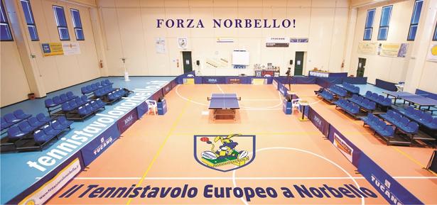 Una suggestiva panoramica della Palestra Comunale dove gioca il Tennistavolo Norbello