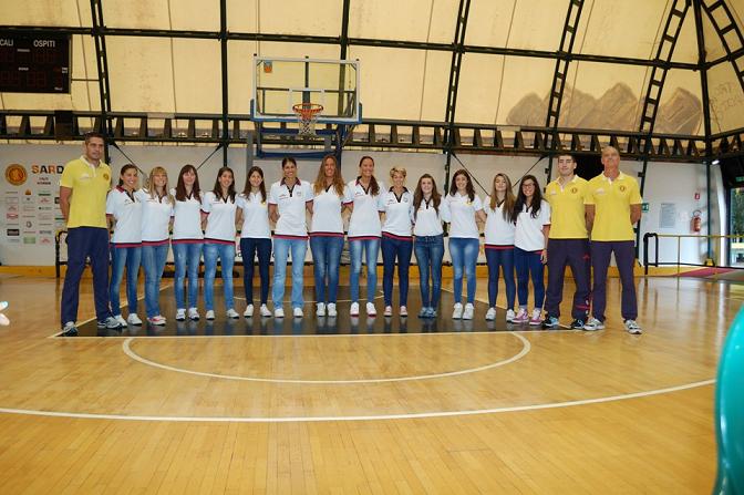 Il San Salvatore Selargius di A2 femminile in edizione 2013 - 14 Foto Lorenzo Fais