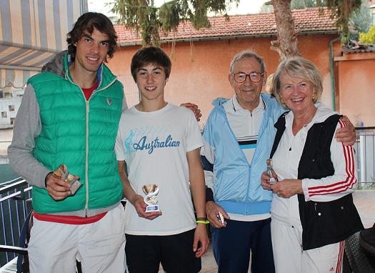 da sinistra Mate Delic Filippo Mora Giacomo Trucchi e Gabriella Baratta