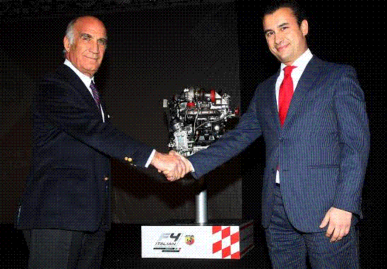 Angelo Stchhi Damiani Presidente ACI - Marco Magnanini Head EMEA Abarth Brand