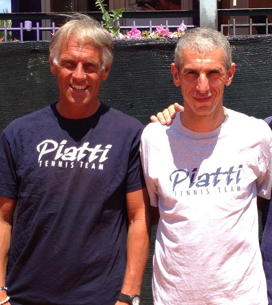 Il presidente del BLTC Maurizio Massaccesi a destra col maestro Paolo Montessoro Il presidente del BLTC Maurizio Massaccesi a destra col maestro Paolo Montessoro