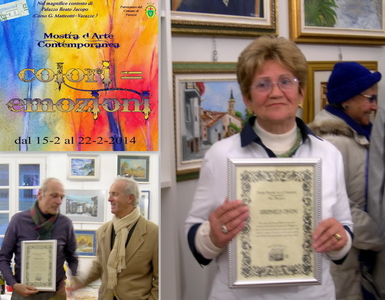 Varazze.15.02.2014 colori emozioni mostra arte collettiva