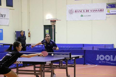 Altra immagine del match tra Papadaki e Piccolin Foto Gianluca Piu