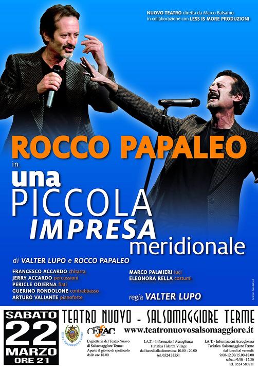 Locandina spettacolo Papaleo Locandina spettacolo Papaleo