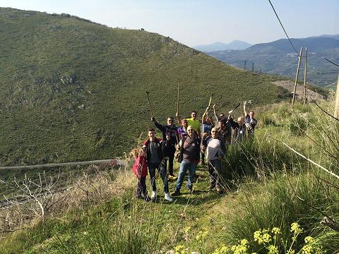 1Gruppo Acido Lattico Mtb Passo Corese al lavoro sui percorsi