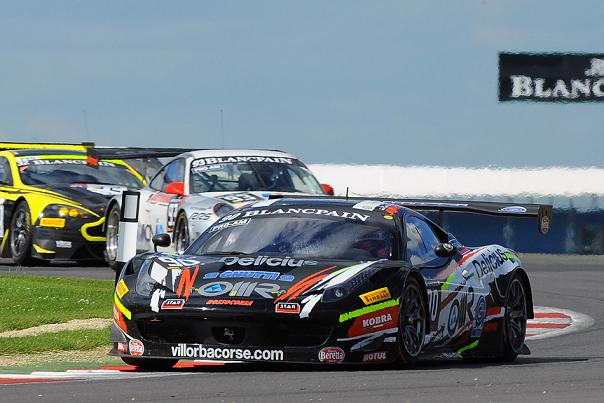 Villorba Corse Ferrari 458 in action in the Blancpain Endurance Series