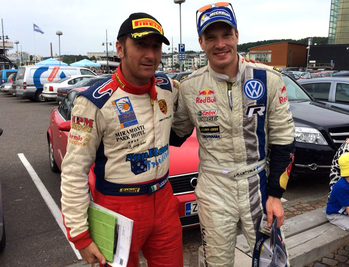 Lucio Da Zanche insieme a Latvala allo scorso Rally di Lathi