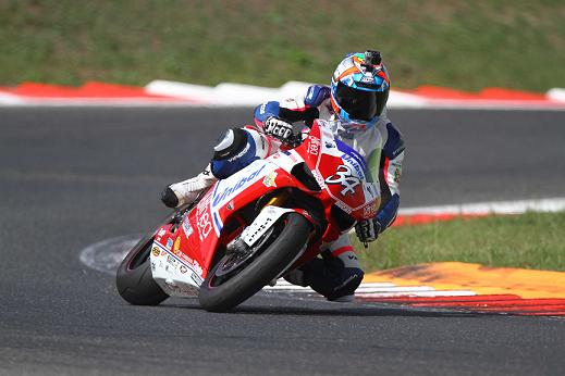 Emiliano Malagoli sulla Ducati 1098R Emiliano Malagoli sulla Ducati 1098R