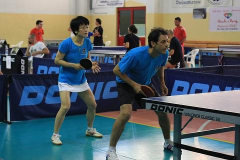 Wei Jian e Cesare Mozzi dello Zeus Quartu Foto Tomaso Fenu