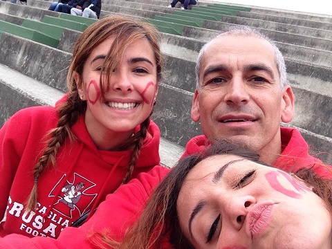 Il presidente Emanuele Garzia con le neo addette alle statistiche Paola Palmas e Jessica Pinna 1