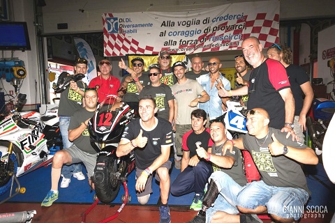Melandri Di Pillo Falappa e Nannelli insieme ai piloti DD Melandri Di Pillo Falappa e Nannelli insieme ai piloti DD