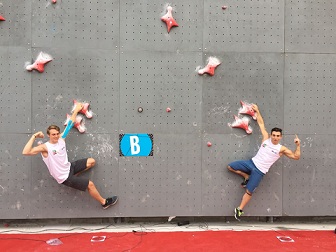 Mondiali Giovanili Speed maschile a ds Gianluca Zodda e a sn Ludovico Fossali