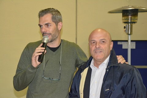 Carrucciu con il presidente del Cip Sardegna Paolo Poddighe Foto Riccardo Delpin