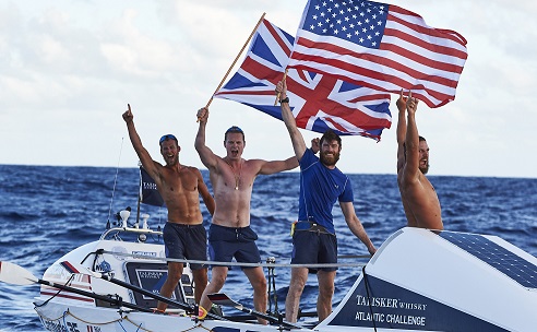 BRITS AND AMERICANS JOIN FORCES TO BREAK RECORDS IN THE TALISKER WHISKY ATLANTIC CHALLENGE L-R JASON CALDWELL ALEX SIMPSON MATT BROWN AND ANGUS COLLINS CREDIT BEN DUFFY BRITS AND AMERICANS JOIN FORCES TO BREAK RECORDS IN THE TALISKER WHISKY ATLANTIC CHALLENGE L-R JASON CALDWELL ALEX SIMPSON MATT BROWN AND ANGUS COLLINS CREDIT BEN DUFFY