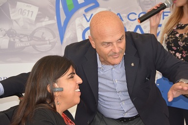 LAssessora Regionale Claudia Firino con il presidente regionale CIP Paolo Poddighe Foto Riccardo Delpin