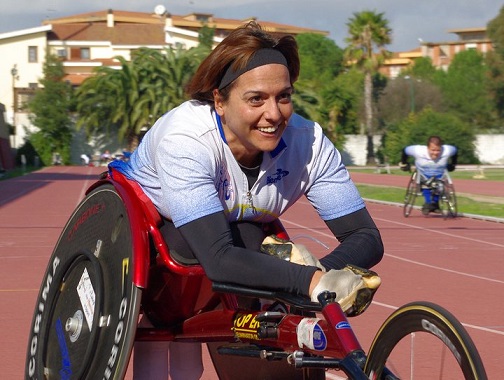 Cristina Sanna durante una competizione Cristina Sanna durante una competizione