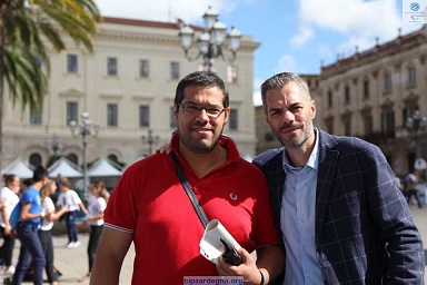 a sx Stefano Cau con Simone Carrucciu Nonsolofoto Cagliari a sx Stefano Cau con Simone Carrucciu Nonsolofoto Cagliari