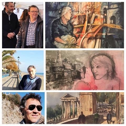 I 3 VINCITORI DELLA I ESTEMPORANEA DI PITTURA A CORI CON LE LORO OPERE 2