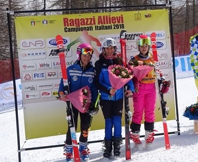 Francesca Carolli argento tricolore GS U14 Francesca Carolli argento tricolore GS U14