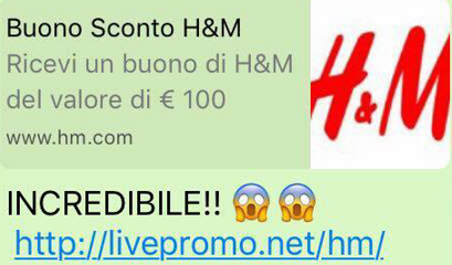 Falso buono H M Falso buono H M