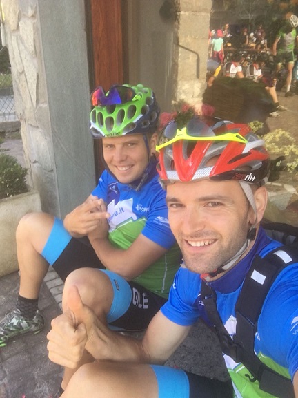 Un sorriso prima del via per Ilario Bagattini e Mattia Facchini