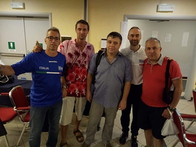 Al centro Alexander Shvartsman assieme a Manzana Cioccarelli Agosti e Gioffrè in una foto del giugno scorso ai mondiali di Bergamo Al centro Alexander Shvartsman assieme a Manzana Cioccarelli Agosti e Gioffrè in una foto del giugno scorso ai mondiali di Bergamo