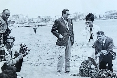 Luchino Visconti Claudia Cardinale e Burt Lancaster a Venezia per Il Gattopardo Luchino Visconti Claudia Cardinale e Burt Lancaster a Venezia per Il Gattopardo