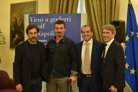 Tre testimonial. Da sinistra Davide Devenuto Edoardo Biagi e Giuseppe Incocciati con Gian Paolo Montali credit Felice De Martino