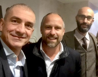 Foto Consiglieri regionali Costa e Pisani con candidato Sindaco Sergio Tommasini
