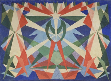 0aGiacomo Balla Genio Futurista 1925 Olio su tela darazzo cm. 279 x 381 Guidonia Roma Collezione Biagiotti Ph Alessandro Vasari