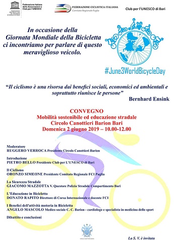 0a0Giornata Mondiale della Bicicletta 02062019 bari 0a0Giornata Mondiale della Bicicletta 02062019 bari