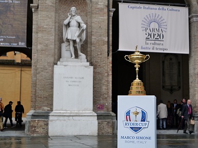Ryder Cup Trophy Tour - Piazza Garibaldi Parma Ryder Cup Trophy Tour - Piazza Garibaldi Parma