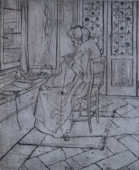 0a0Umberto Boccioni - La madre con luncinetto 0a0Umberto Boccioni - La madre con luncinetto