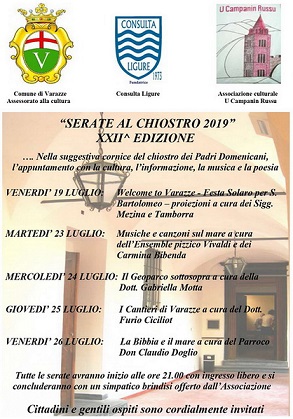 0a0Varazze-U-Campanin-Russu Serate-al-Chiostro.2019 0a0Varazze-U-Campanin-Russu Serate-al-Chiostro.2019