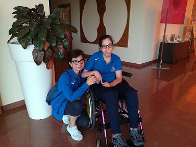 0a0a sx Maria Antonietta Tuveri con Sara Cara che non è partita a Torino