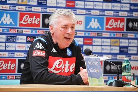 Ancelotti in conferenza stampa Ancelotti in conferenza stampa