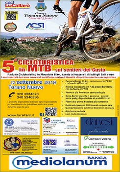 0a0Cicloturistica Mtb sui Sentieri del Gusto 22092019 locandina 0a0Cicloturistica Mtb sui Sentieri del Gusto 22092019 locandina