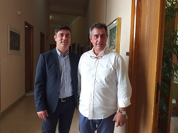 0a0Il sindaco di Nuoro Andrea Soddu e Mauro Nivola presidente Mediterranean Team