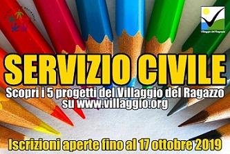 0a0Servizio Civile Universale 2019 al Villaggio del Ragazzo 0a0Servizio Civile Universale 2019 al Villaggio del Ragazzo