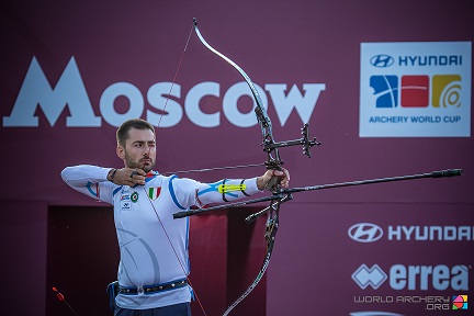0a0aMauro Nespoli nella finale di Coppa del Mondo a Mosca 2020