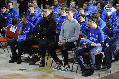 Junior TIM Cup Milano Lucas Biglia e Cristiano Biraghi Junior TIM Cup Milano Lucas Biglia e Cristiano Biraghi