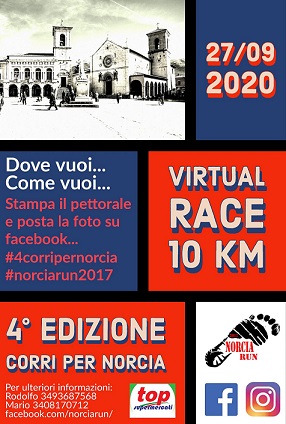 0a0aaaCorri per Norcia 27092020 locandina gara virtual