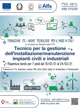 0a0aaaaaManifesto riapertura iscrizioni Corso IFTS 0a0aaaaaManifesto riapertura iscrizioni Corso IFTS