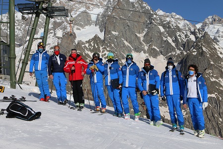 AVMS, Courmayeur (ITA), 02/03/21, Selezione Maestri, Il gruppo di Istruttori Nazionali