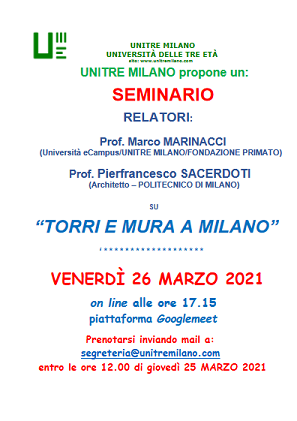 Unitre milano Seminario